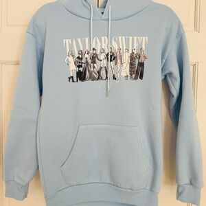 Taylor Swift Light Blue Eras Tour Graphic Hoodie